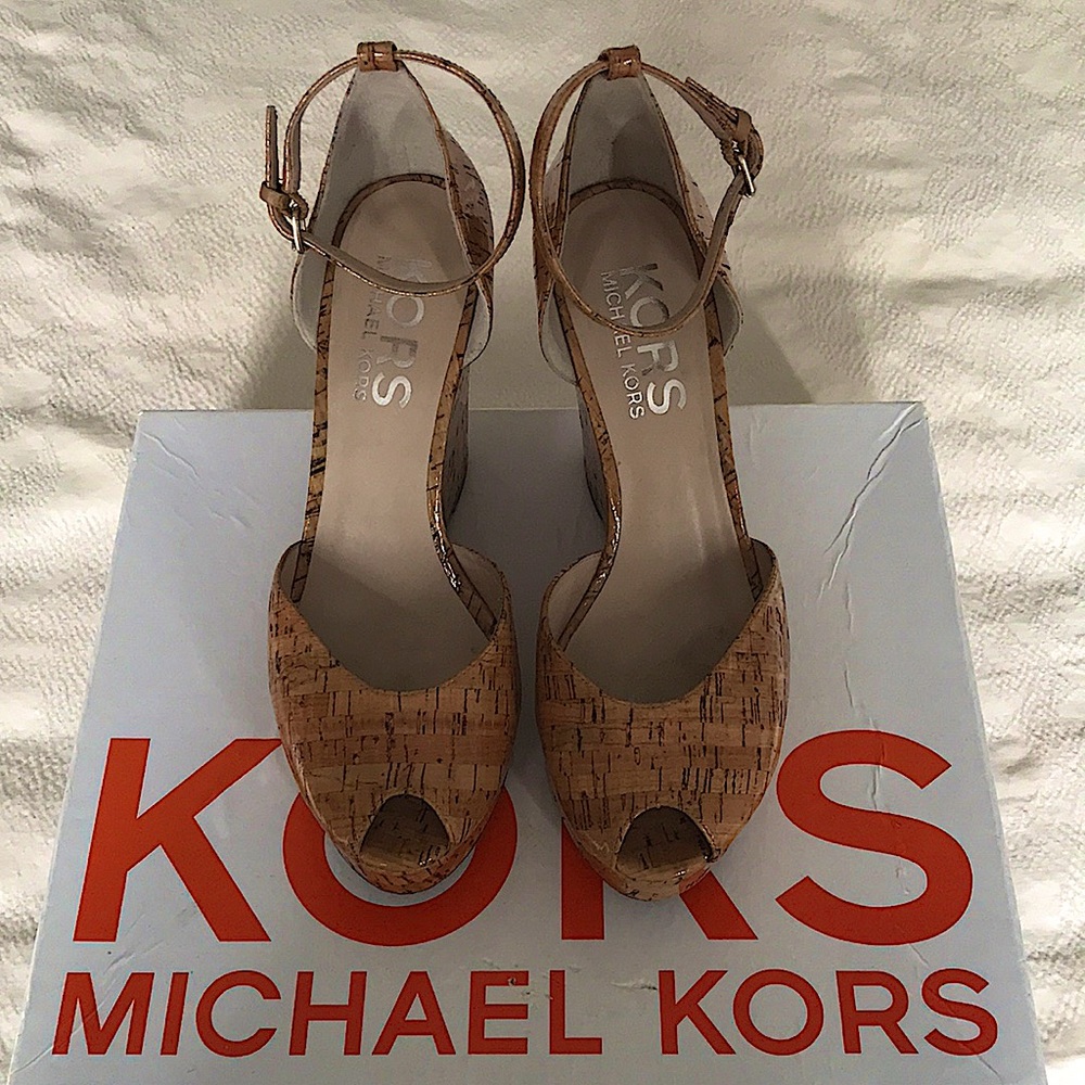 Kors Michael Kors Natural Cork Wedge